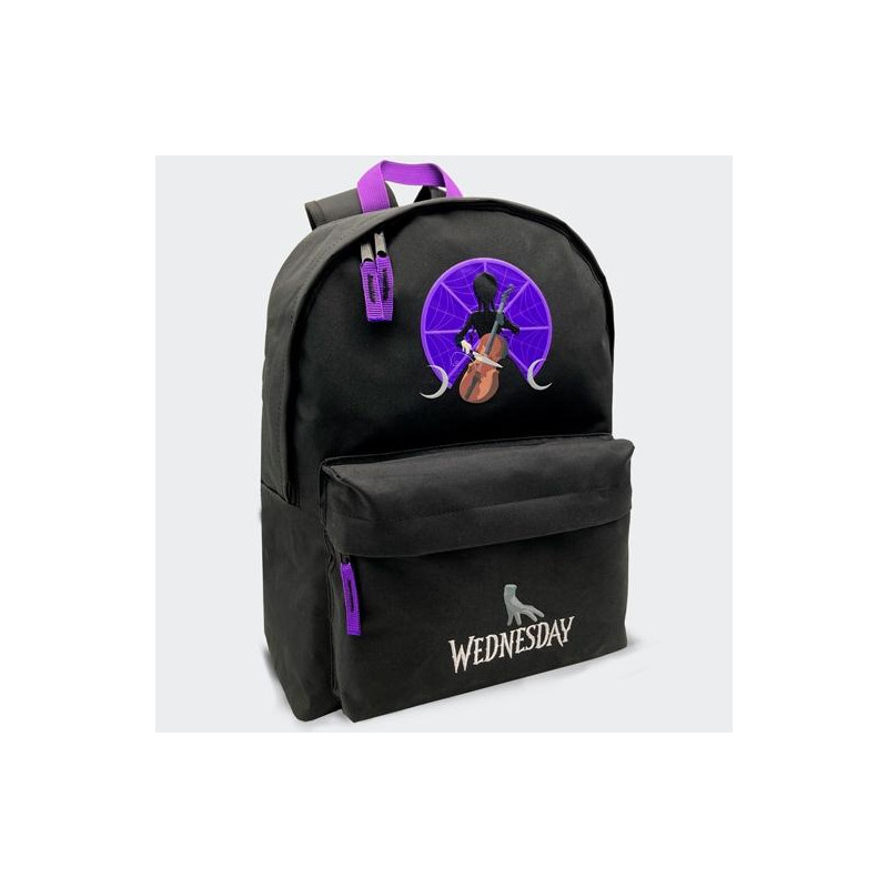 T433-995 TOYBAGS MOCHILA AMERICANO WEDNESDAY MIERCOLES ADDAMS COMPARTIMENTO PORTALAPTOP