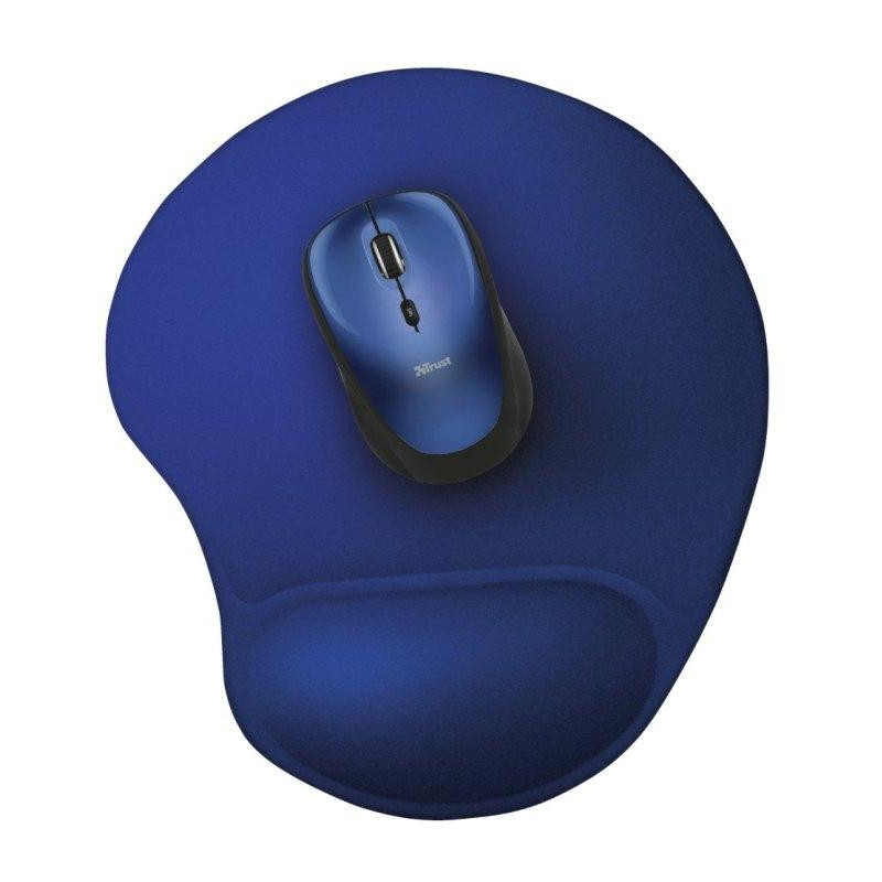 20426 TRUST BIGFOOT ALFOMBRILLA ERGONÓMICA ANTIDESLIZANTE PARA RATÓN RELLENO GEL AZUL
