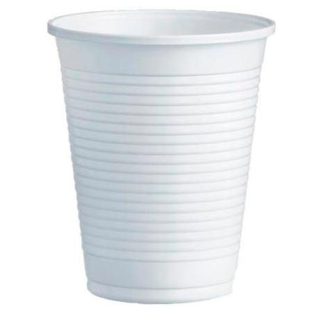 33001 VASO DE PLÁSTICO PP 220CC BLANCO CAJA 100 UD