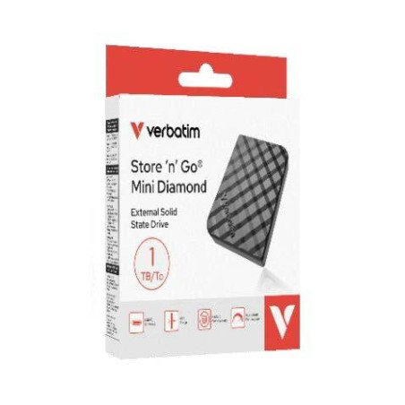 32025 VERBATIM DISCO DURO EXTERNO SSD STORE 'N' GO MINI 1TB USB-C 3.2 NEGRO