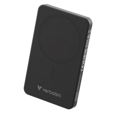 32225 VERBATIM CARGADOR INALAMBRICO POWER BANK 5K MAH 1XUSB-C NEGRO