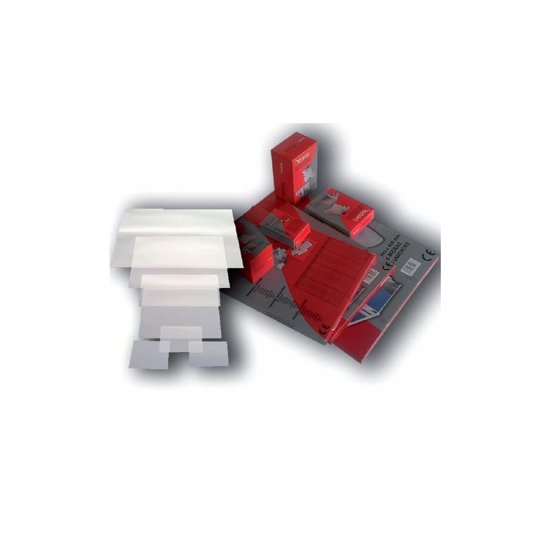 0101DOFO1/100R/T1509 YOSAN FUNDAS DE PLASTIFICAR 2X125 MICRAS A3 BRILLO CAJA 100 UD ROJA