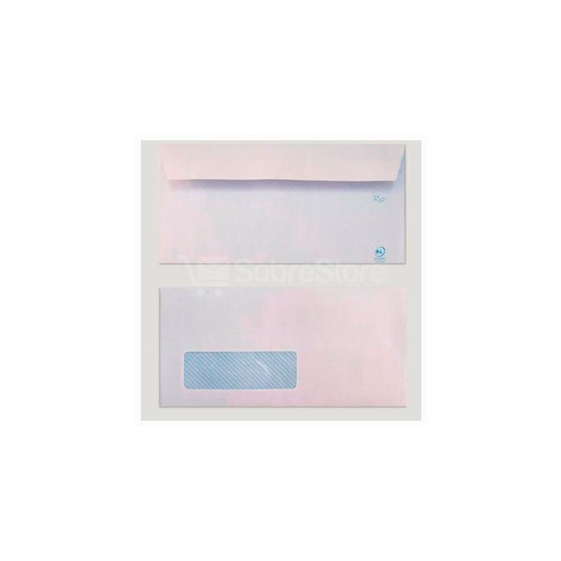 877S1122VI/500 YOSAN SOBRE OFFSET 90GR 115X225 BLANCO TIRA AUTOADHESIVA Y CON VENTANA IZQUIERDA -500U-