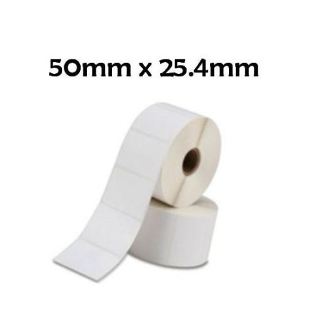 880199-025D ZEBRA ETIQUETAS DE TRANSFERENCIA TÉRMICAS Z-SELECT 2000D - 51X25MM - CAJA 12 UDS.