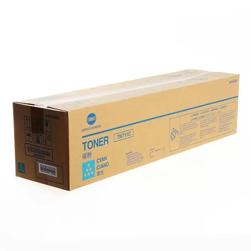 A3VU450 KONICA-MINOLTA TONER CIAN BIZHUB C654E/C754 - TN-711C *ALTA CAPACIDAD*