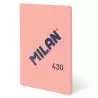 57261G48P MILAN LIBRETA ENCOLADA A6 48H 95GR LISO COLECCIÓN 430 SINCE 1918 ROSA