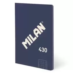57263G48B MILAN LIBRETA ENCOLADA A6 48H 95GR CUADRICULADA 5X5 COLECCIÓN 430 SINCE 1918 AZUL