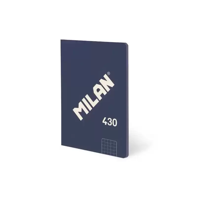 57263G48B MILAN LIBRETA ENCOLADA A6 48H 95GR CUADRICULADA 5X5 COLECCIÓN 430 SINCE 1918 AZUL