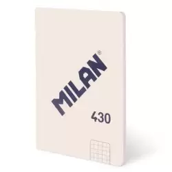57263G48BG MILAN LIBRETA ENCOLADA A6 48H 95GR CUADRICULADA 5X5 COLECCIÓN 430 SINCE 1918 BEIGE