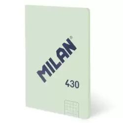 57263G48GR MILAN LIBRETA ENCOLADA A6 48H 95GR CUADRICULADA 5X5 COLECCIÓN 430 SINCE 1918 VERDE