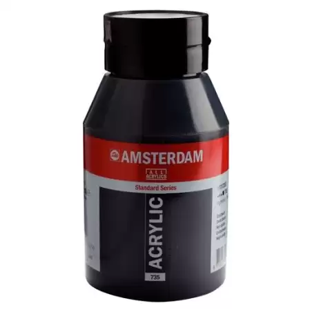 17717352 TALENS AMSTERDAM STANDARD SERIES COLORES ACRÍLICOS BOTE 1000ML NEGRO ÓXIDO