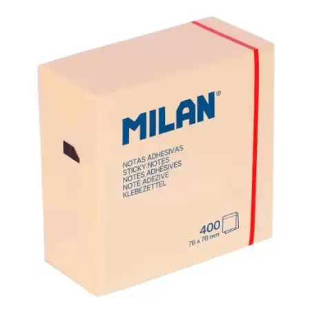 4151400 MILAN BLOC NOTAS ADHESIVAS 400H 76X76MM AMARILLO CLARO