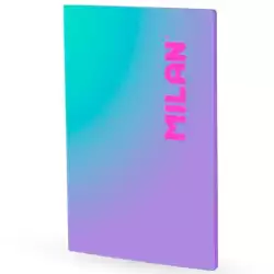 57243L48SNPR MILAN LIBRETA ENCOLADA A4 48H PAPEL 95GR CUADRICULA 5X5 COLECCIÓN SUNSET LILA