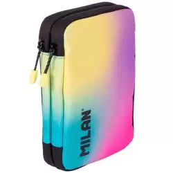 081276SN26K MILAN PLUMIER 2 PISOS CON CONTENIDO COLECCIÓN SUNSET NEGRO