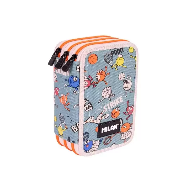 081364SPT MILAN PLUMIER 3 PISOS CON CONTENIDO SERIE ESPECIAL SPORTS