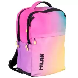 624607SN26K MILAN MOCHILA 5 CREMALLERAS 25L COLECCIÓN SUNSET NEGRO