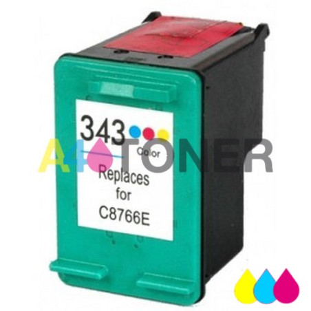 HP 343 Tri-color cartucho de tinta compatible C8766EE