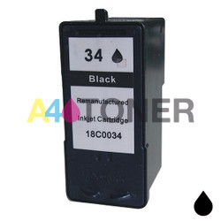 Cartucho de tinta lexmark 34L negro compatible al cartucho original 018C0034E