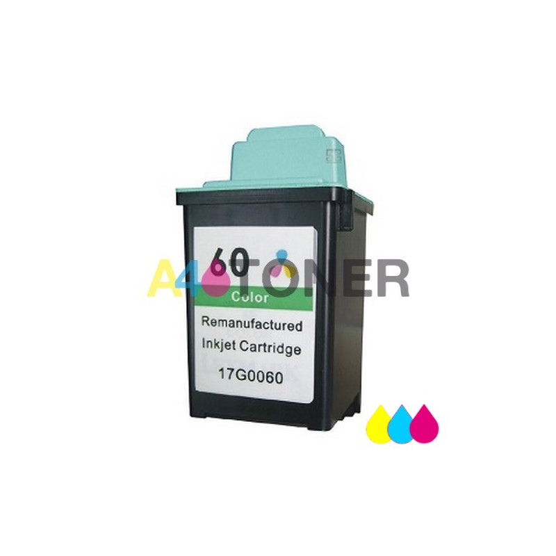 Cartucho de tinta altrenativo Lexmark 60 compatible al cartucho original Lexmark 17G0060