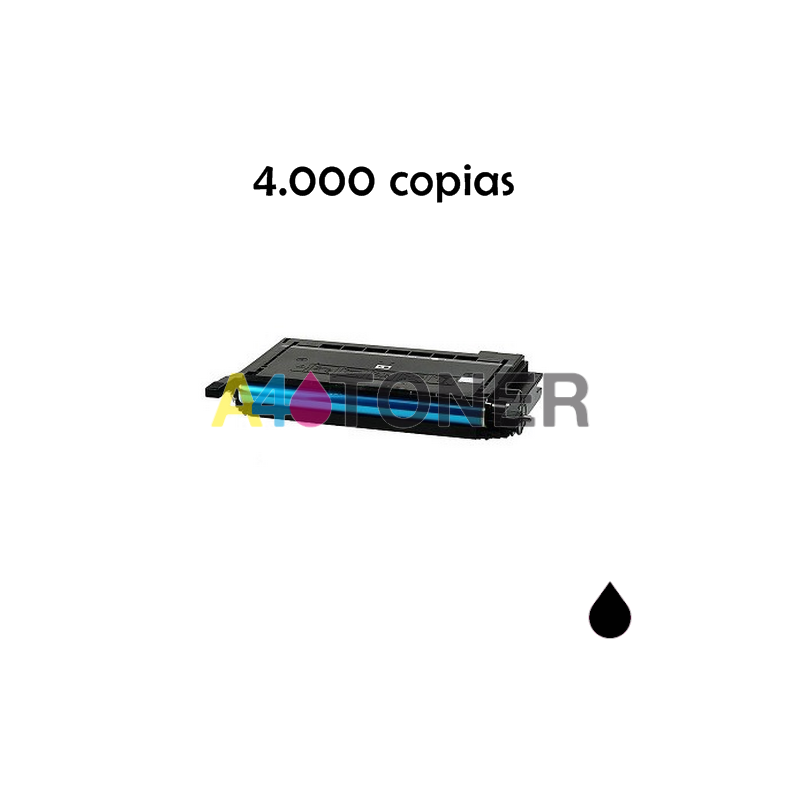 Toner alternativo con CLP600BK sustituye al toner original  CLP600BK