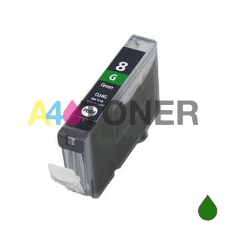 Cartucho de tinta Canon CLI8 verde alternativo