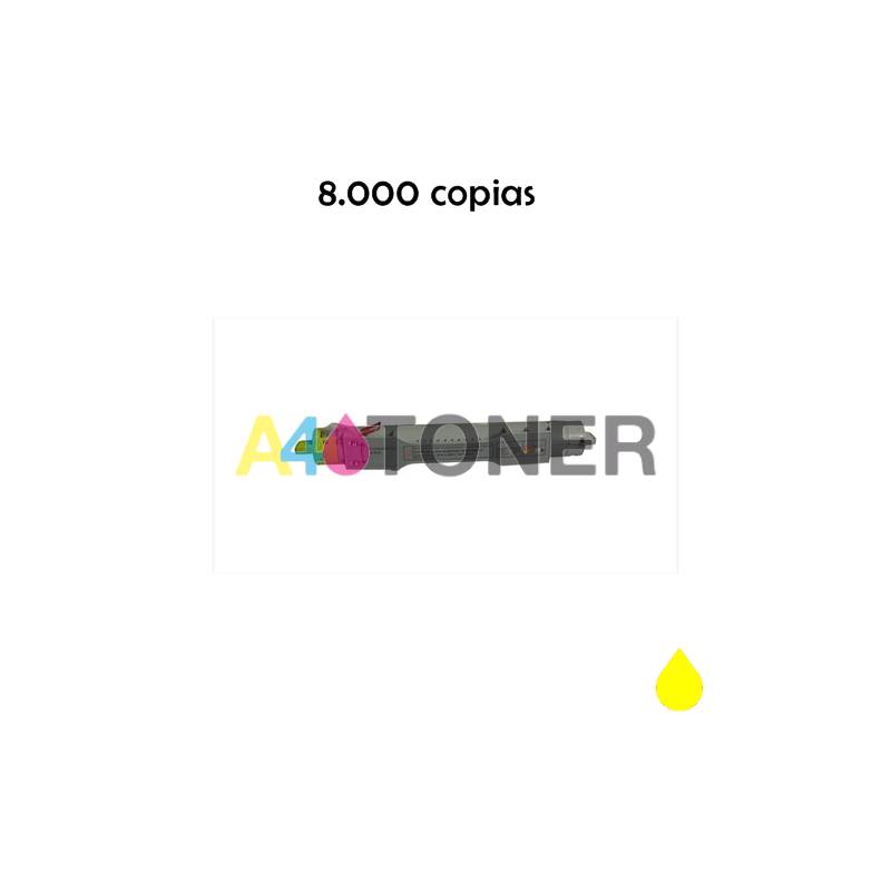 Xerox6250 toner amarillo compatible al toner original Xerox 106R00674