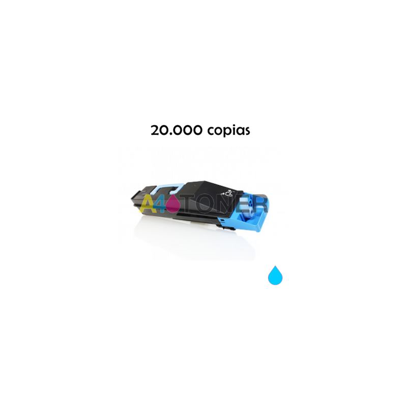 Toner compatible TK-865 / TK865 kyocera cyan alternativo al toner original Kyocera 1T02JZCEU0