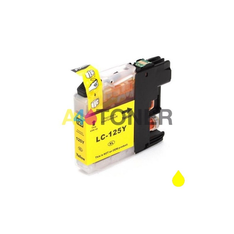 Cartucho de tinta LC125Y amarillo alternativo
