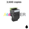 Toner compatible CX310 / CX410 / CX510 negro alternativo a Lexmark 80C2SK0