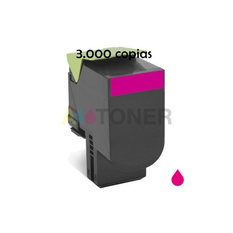Toner compatible lexmark CS310 / CS410 / CS510 magenta alternativo a Lexmark 70C2HM0