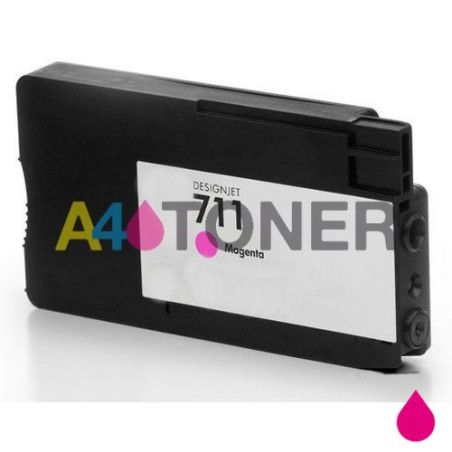 Cartucho de tinta Hp 711 magenta compatible al cartucho original hp CZ131A
