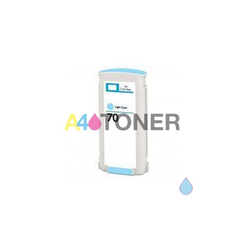 Cartucho de tinta Hp 70 cyan claro compatible al cartucho original hp C9390A