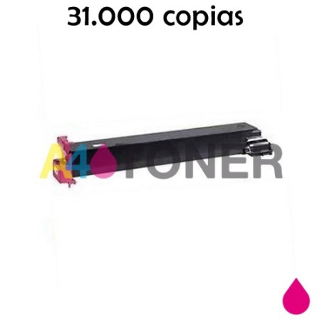 Toner compatible konica TN-711 / TN711 / TN 711 magenta genérico al toner original Konica Minolta A3VU350