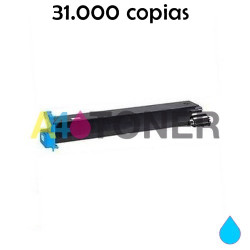 Toner compatible konica TN-711 / TN711 / TN 711 cyan genérico al toner original Konica Minolta A3VU450