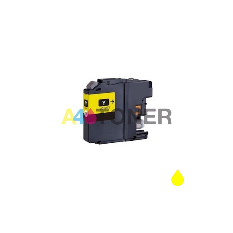 Cartucho de tinta LC12 amarillo compatible a Brother LC12EY