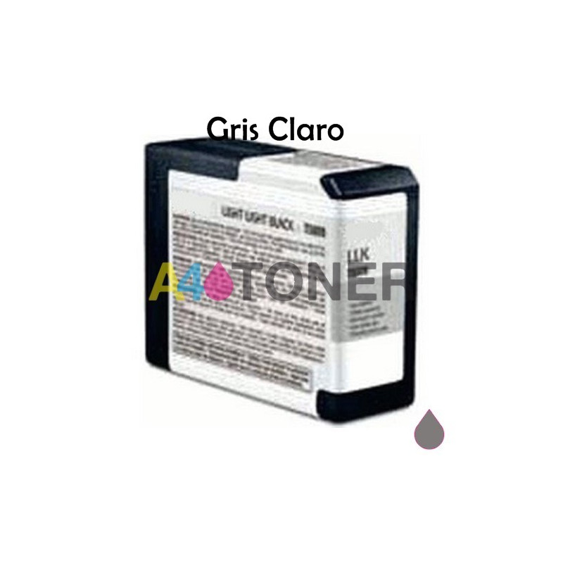Cartucho de tinta Epson T5809 gris claro compatible con Epson C13T580900