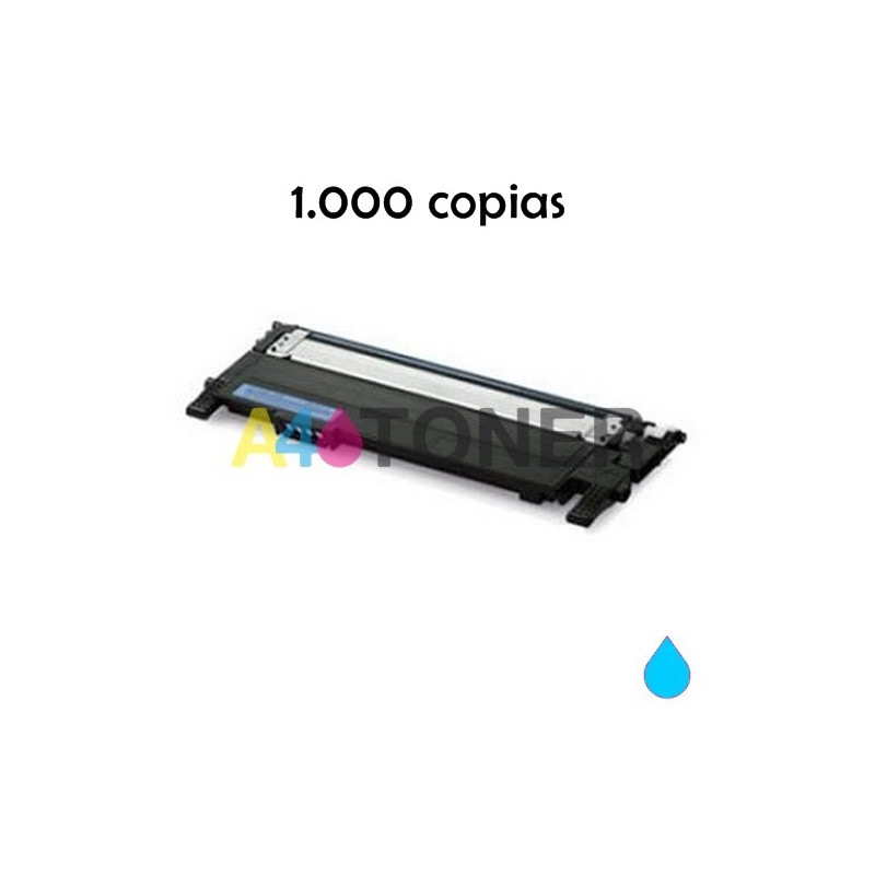Toner Samsung CLP-430 cyan compatible al cartucho original CLT-C404S