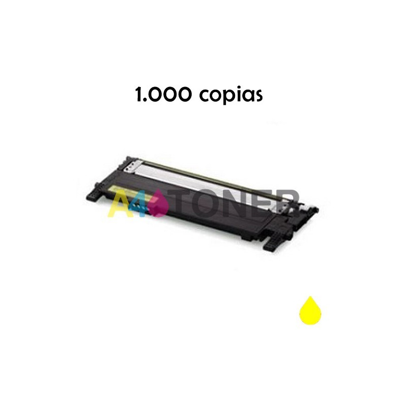 Toner Samsung CLP-430 amarillo compatible al cartucho original CLT-Y404S