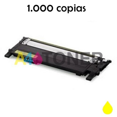 Toner Samsung CLP-430 amarillo compatible al cartucho original CLT-Y404S