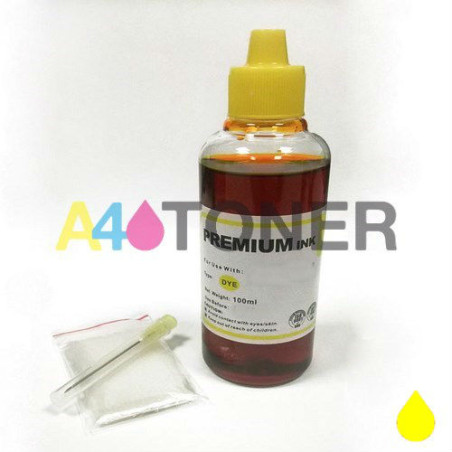 Botella de tinta universal para Epson Amarillo 100 ml