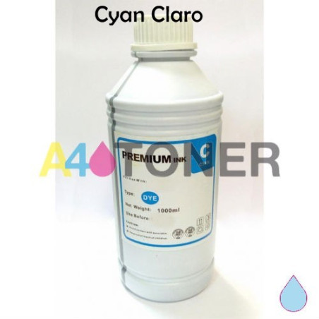 Botella de tinta universal para Epson Cyan claro 1 litro