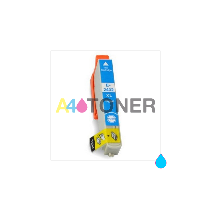 Epson 24XL cian Cartucho de tinta compatible C13T24324010