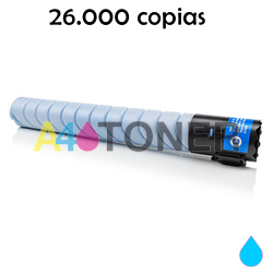 Toner compatible Konica TN216 / TN319 cyan genérico a Konica Minolta TN-216 / TN-319 A11G450 / A11G451