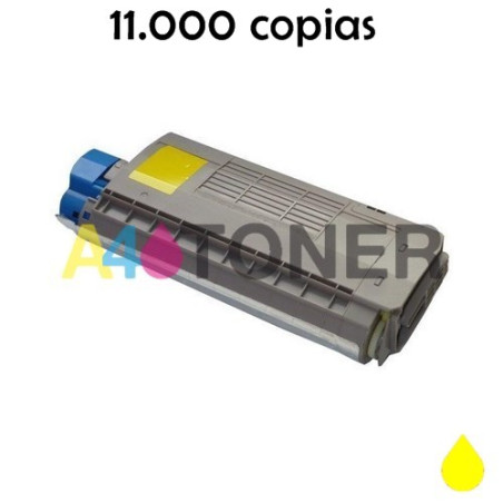 ES3032 / ES7411 toner amarillo compatible reemplaza a OKI 44318617