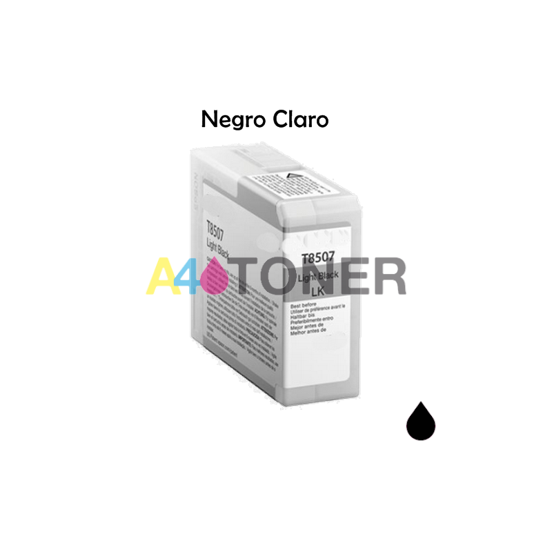 Cartucho de tinta T8507 light negro compatible con C13T850700
