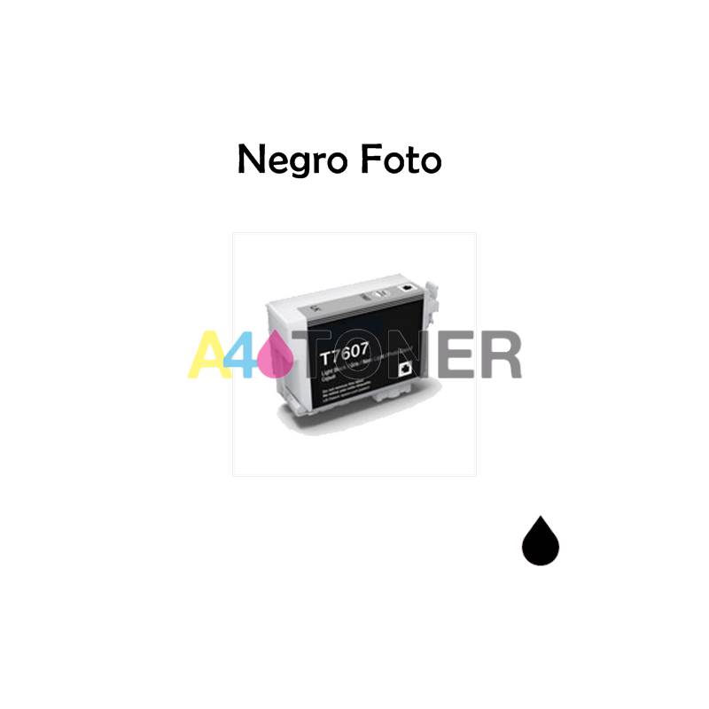 Cartucho de tinta compatible T7607 alternativo al cartucho original epson C13T76074010