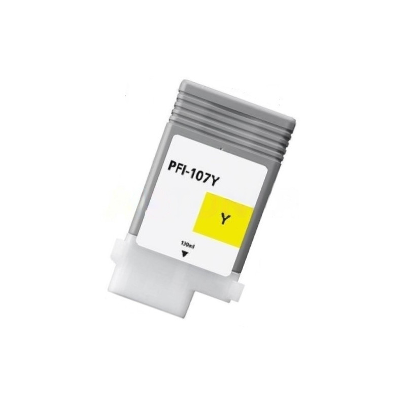 Cartucho de tinta Canon PFI107 amarillo compatible con 6708B001