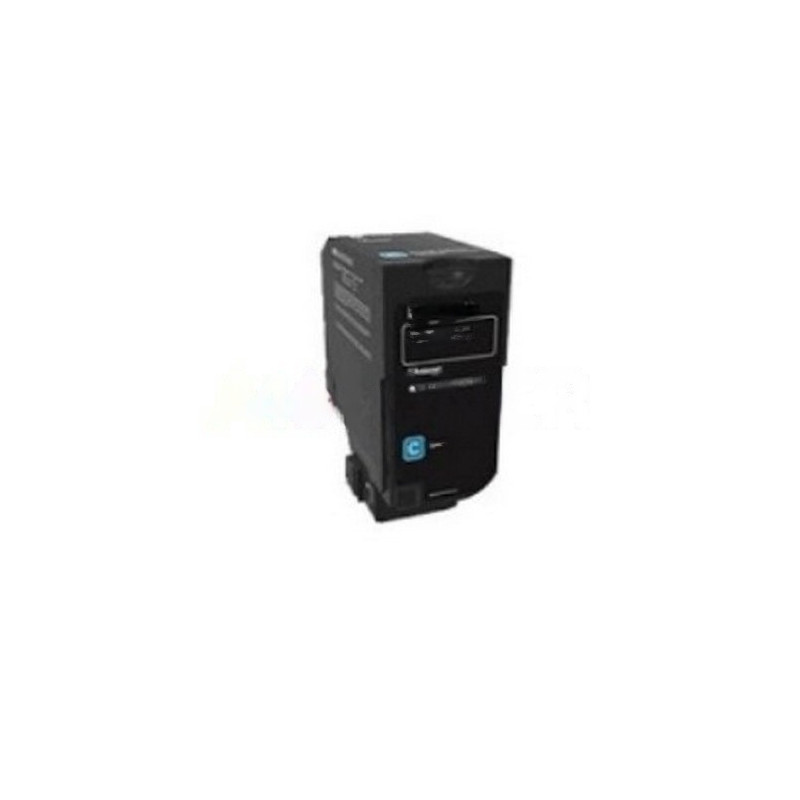 Cartucho de toner compatible Lexmark CS720 CS725 CX720 CX725 cyan genérico a Lexmark 74C2SC