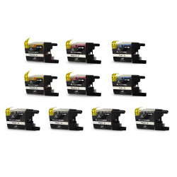 Pack 10 cartuchos de tinta LC1220 LC1240 compatible Brother
