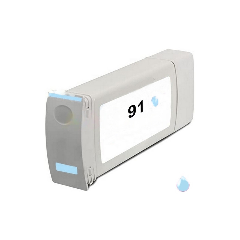 HP 91 C9470A cartucho de tinta compatible photo cían
